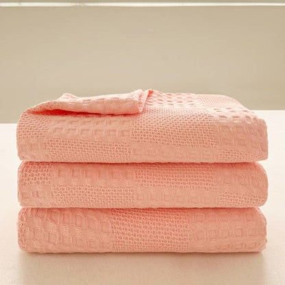 Waffle Blanket in 100% Organic Cotton – Elegant and Breathable Design