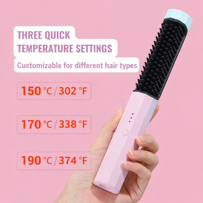 3-in-1 Frizz Remover - Professional Smoothing Brush