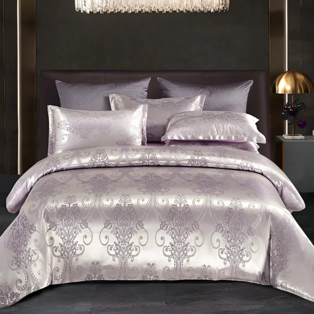 Luxury Satin Duvet Cover – Elegant Comfort and Style for Your Bedroom – Silver