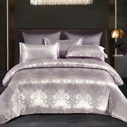 Luxury Satin Duvet Cover – Elegant Comfort and Style for Your Bedroom – Silver