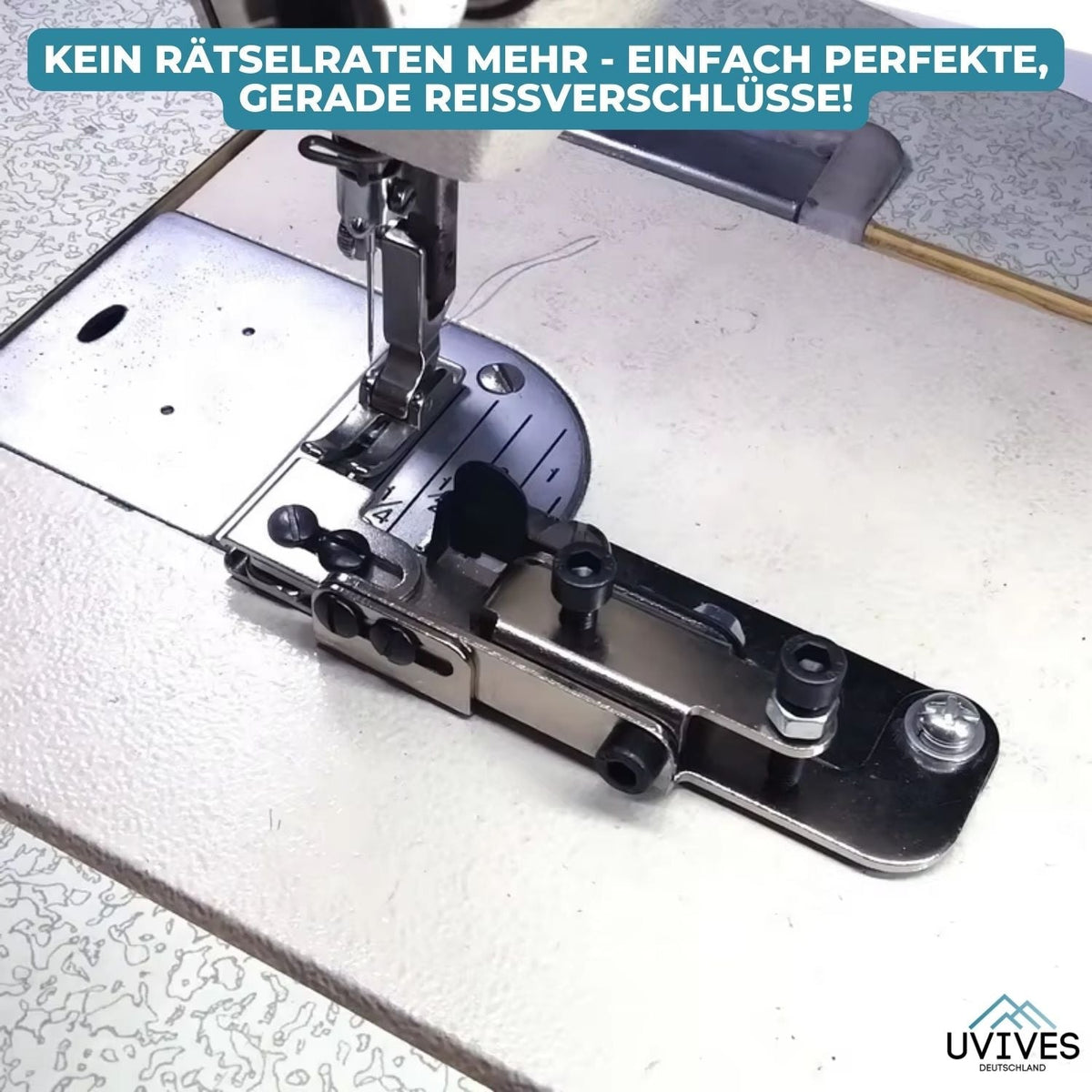 Zipper Foot for Stitch Line Positioning