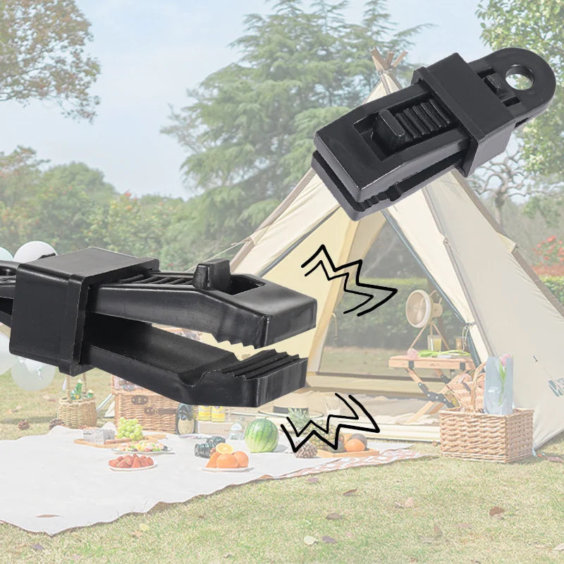 Heavy-Duty Adjustable Tarp Clips for Secure Outdoor Use