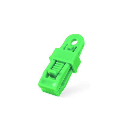 Heavy-Duty Adjustable Tarp Clips for Secure Outdoor Use – Green