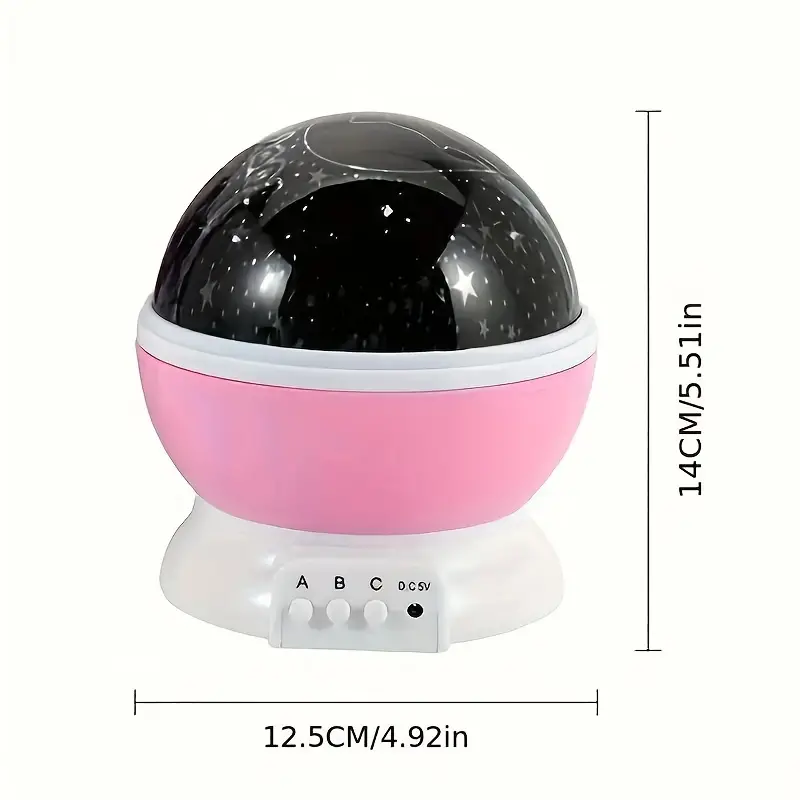 Night Lamp Projector with Music and Colorful Star Light Display
