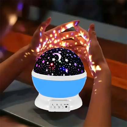 Night Lamp Projector with Music and Colorful Star Light Display