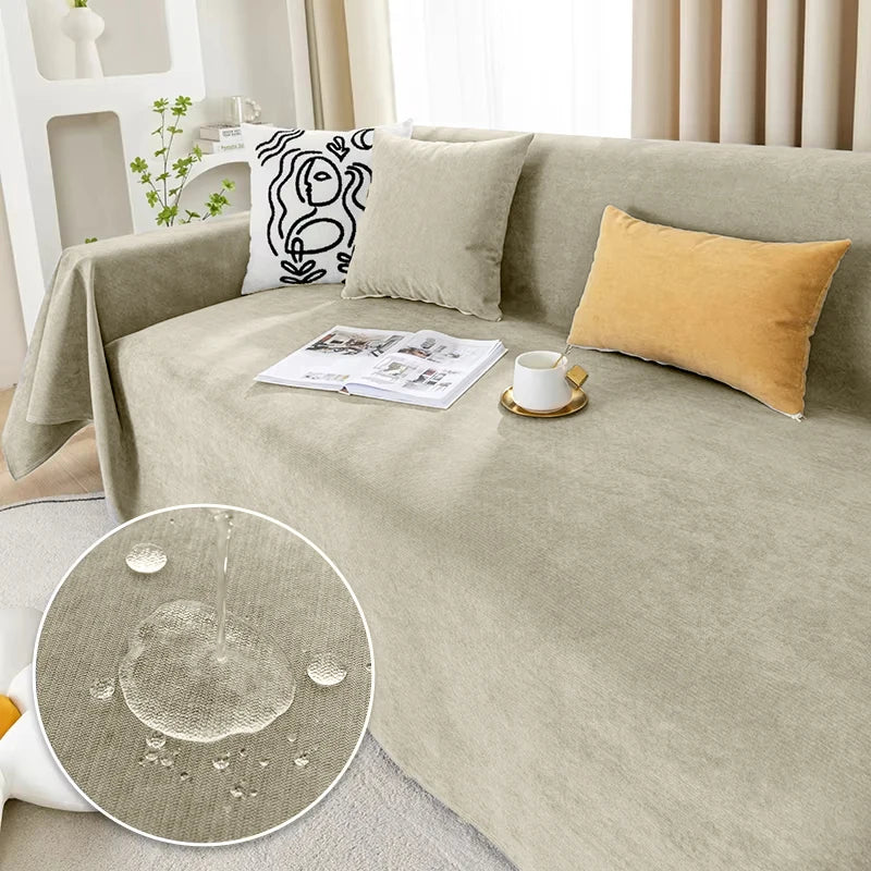 Waterproof Sofa Blanket | Versatile Cover & Scratch Protection – Khaki