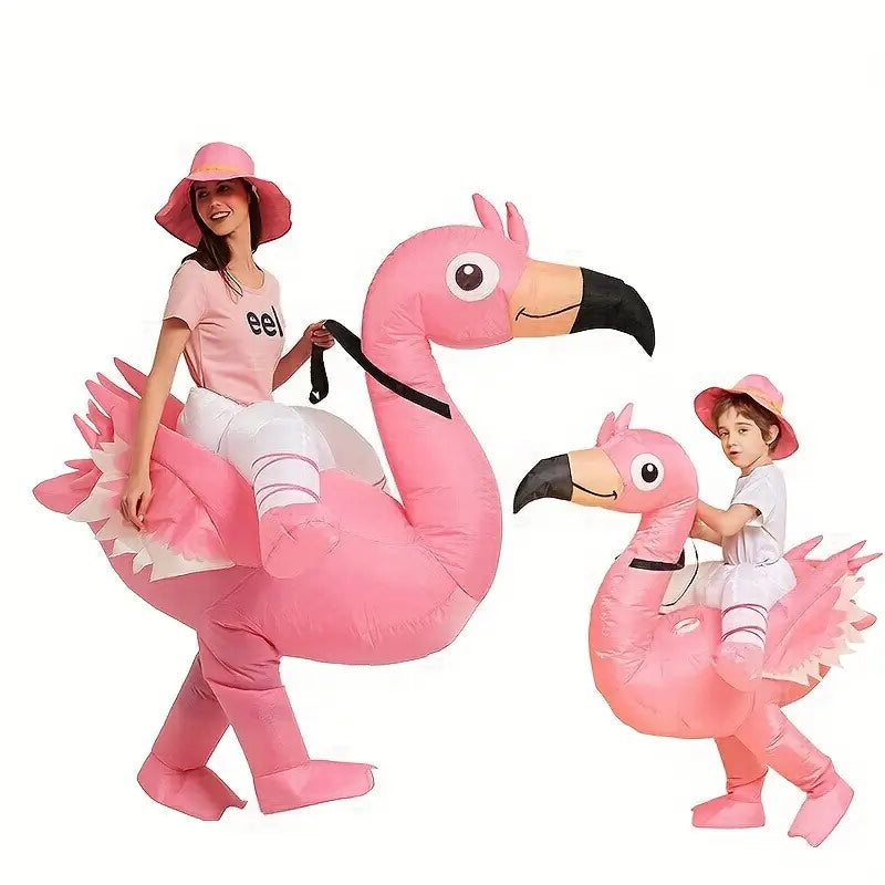 Inflatable Flamingo Costume for Carnival and Festive Events