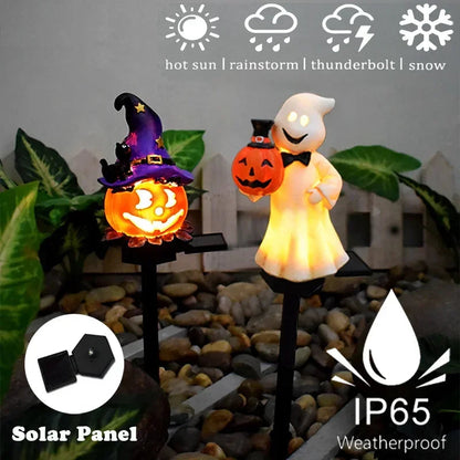 Enchanting Solar-Powered Outdoor Pumpkin Lantern