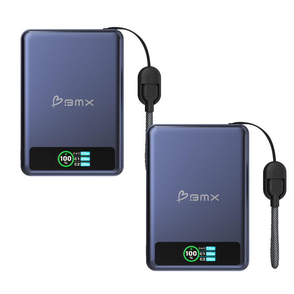 Dual Magnetic 10000 mAh Power Banks – Blue