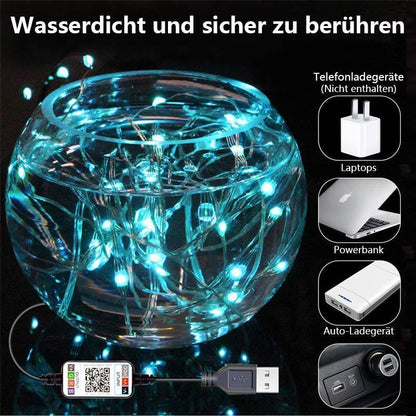 Smart Christmas LED String Lights with App Control