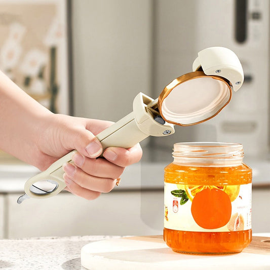 Ultimate Kitchen Tool: Versatile Bottle and Can Opener – Beige
