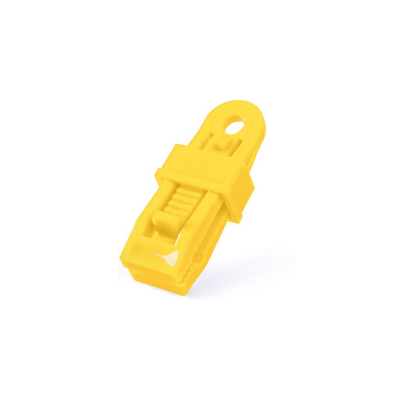 Heavy-Duty Adjustable Tarp Clips for Secure Outdoor Use – Yellow