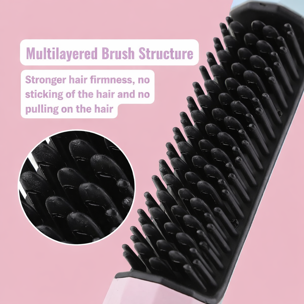 3-in-1 Frizz Remover - Professional Smoothing Brush
