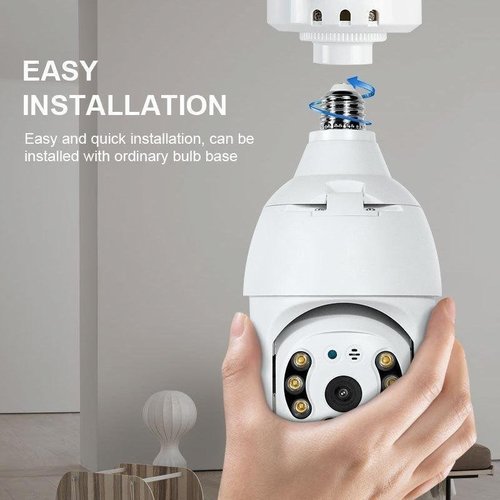 Smart Bulb Security Camera with HD Vision