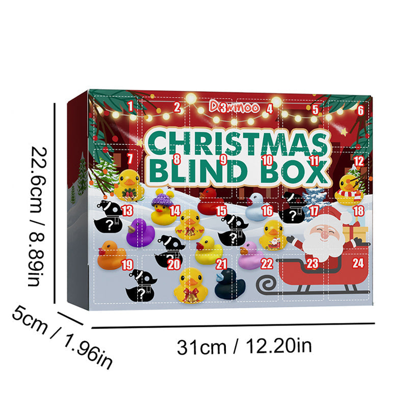 Joyful Countdown: 24 Festive Rubber Ducks for Kids