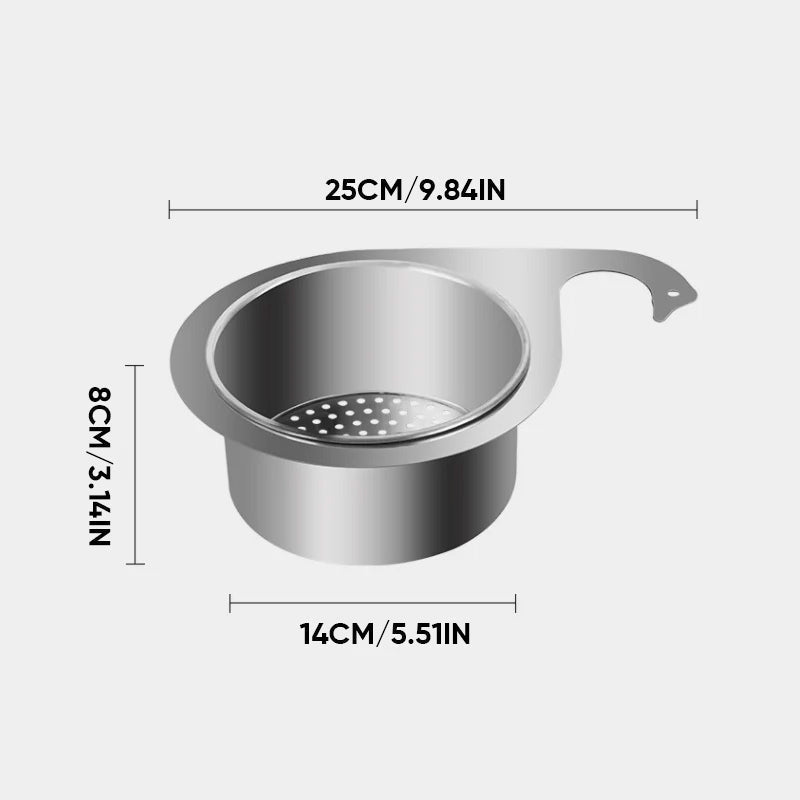 Triangular Stainless Steel Kitchen Sink Strainer Basket