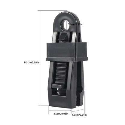 Heavy-Duty Adjustable Tarp Clips for Secure Outdoor Use