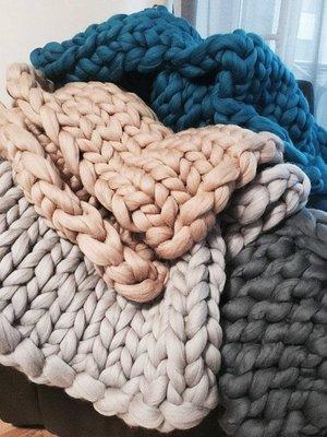 Cozy Thick Knit Throw Blanket