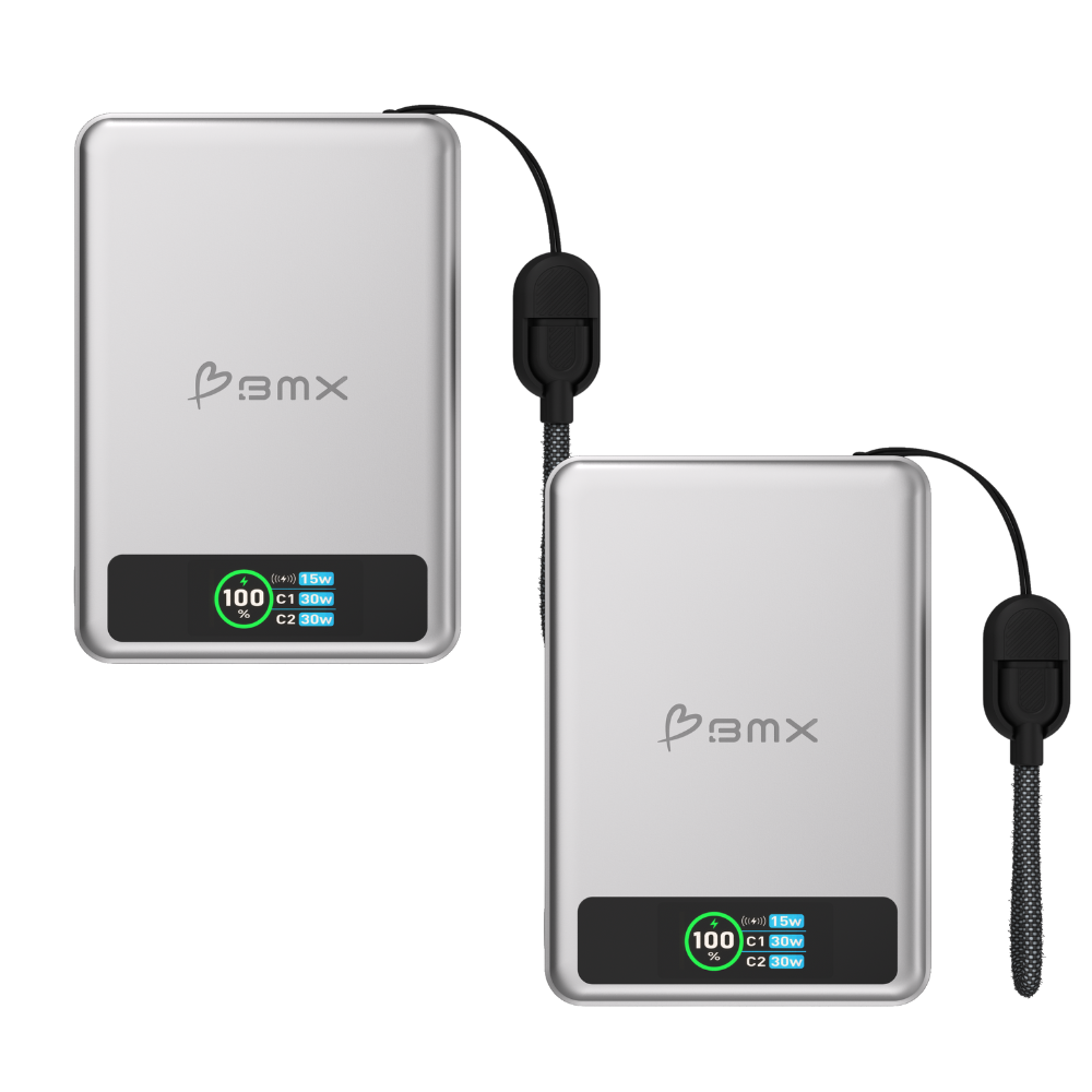 Dual Magnetic 10000 mAh Power Banks – Silver