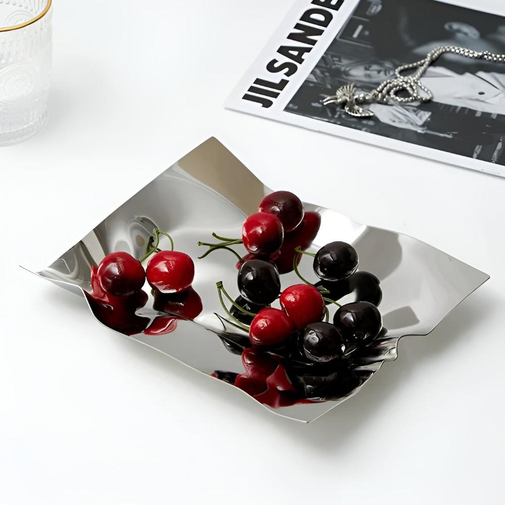 Elegant Reflection Serving Tray
