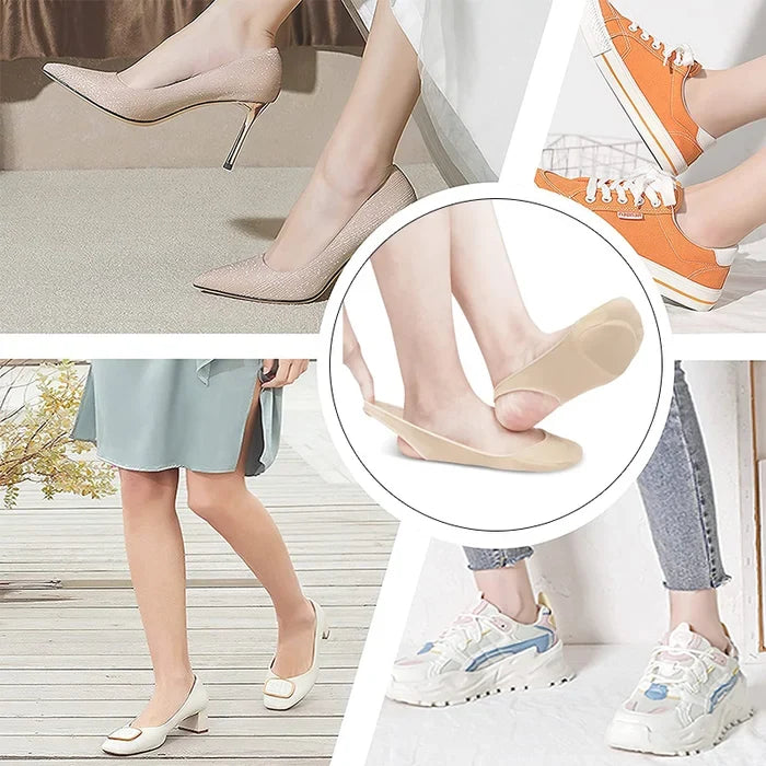 3 Pairs of Ultra-Thin Socks with Forefoot Cushions