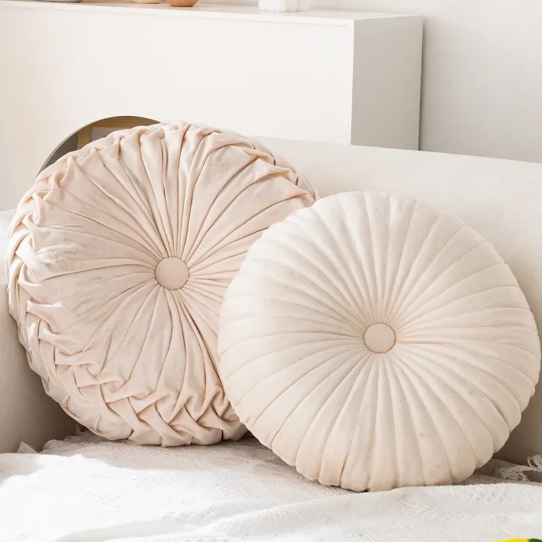 Fluffy Decorative Pillow for Living Room – Comfort and Luxury – Cream