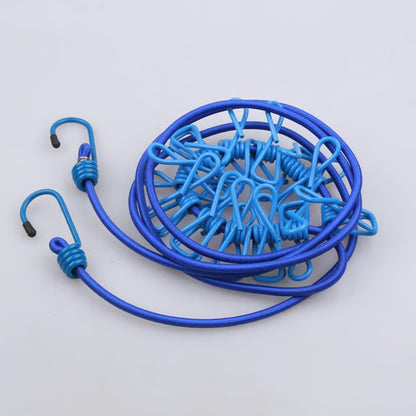 Compact Outdoor Drying Line with Clips for Every Adventure – Blue