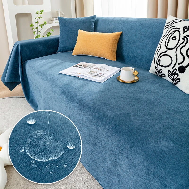 Waterproof Sofa Blanket | Versatile Cover & Scratch Protection – Marine Blue
