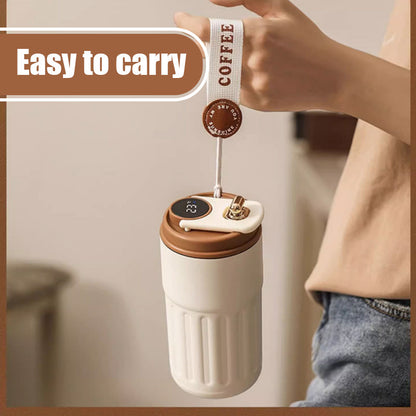 Smart Insulated Coffee Mug with Temperature Display