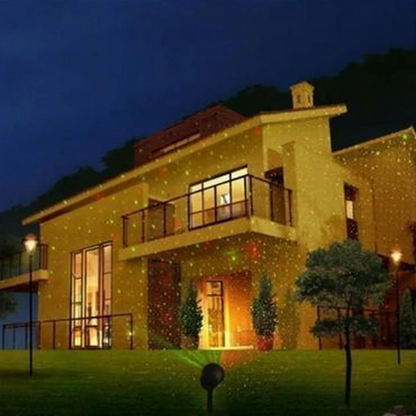 Enchanting Outdoor Laser Light Projection for Any Occasion