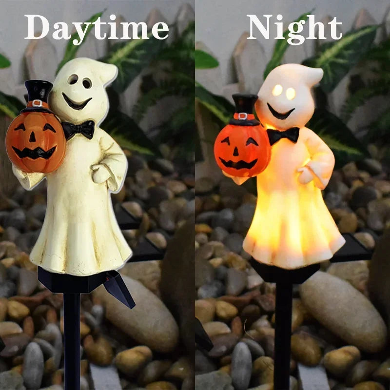 Enchanting Solar-Powered Outdoor Pumpkin Lantern