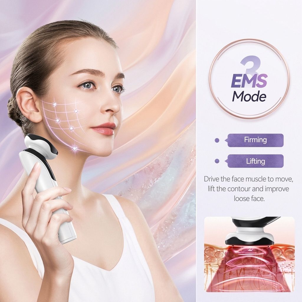EMS Facial Massager – LED Photon Face Lifting & Deep Skin Care Device