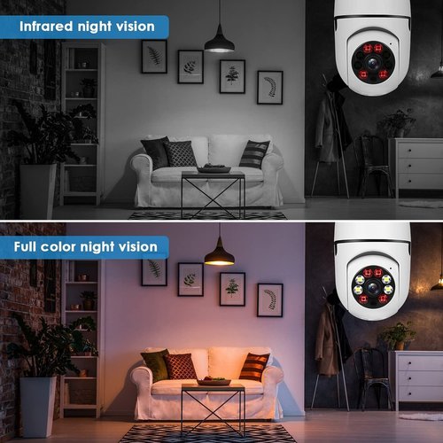 Smart Bulb Security Camera with HD Vision