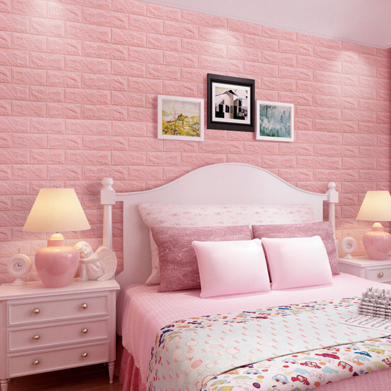 3D Foam Wall Panel in Faux Brick Design for Living Room – Waterproof Peel and Stick