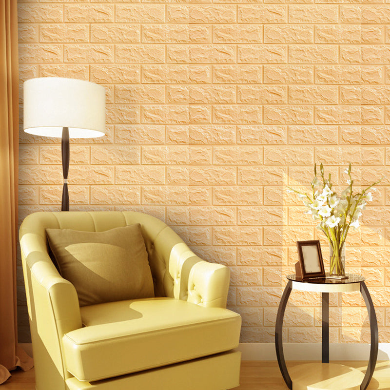 3D Foam Wall Panel in Faux Brick Design for Living Room – Waterproof Peel and Stick