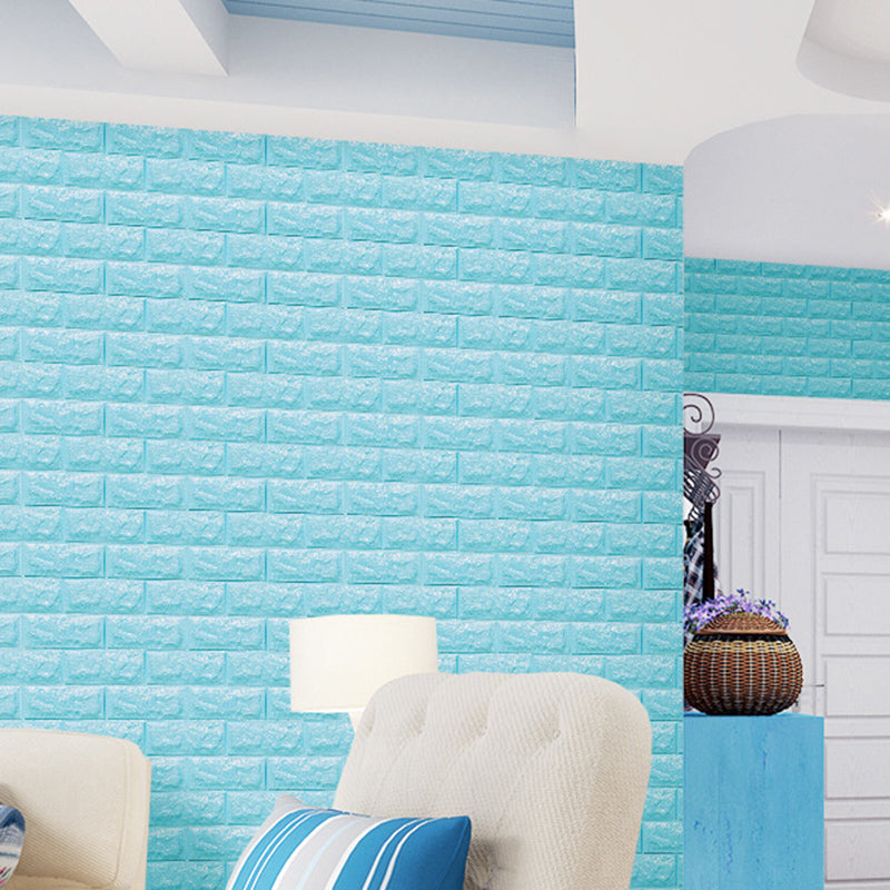 3D Foam Wall Panel in Faux Brick Design for Living Room – Waterproof Peel and Stick