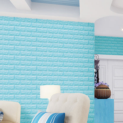 3D Foam Wall Panel in Faux Brick Design for Living Room – Waterproof Peel and Stick
