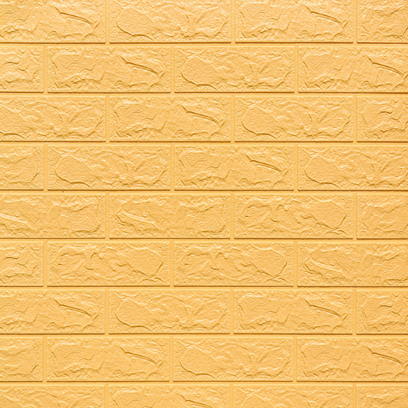 3D Foam Wall Panel in Faux Brick Design for Living Room – Waterproof Peel and Stick – Beige