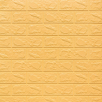 3D Foam Wall Panel in Faux Brick Design for Living Room – Waterproof Peel and Stick – Beige