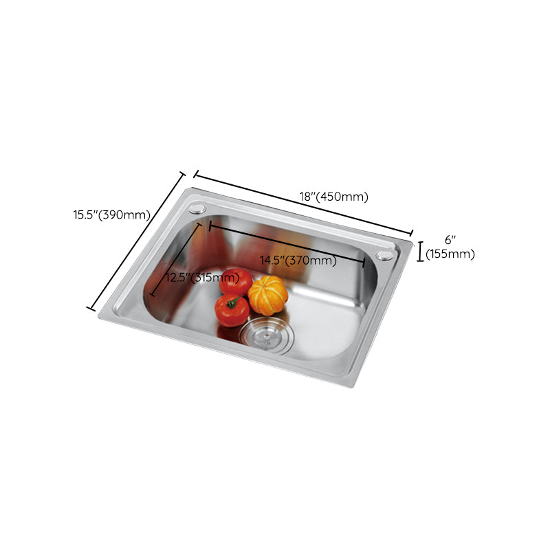 Contemporary Kitchen Sink with Drain Kit - Dirt Resistant Vanity Design