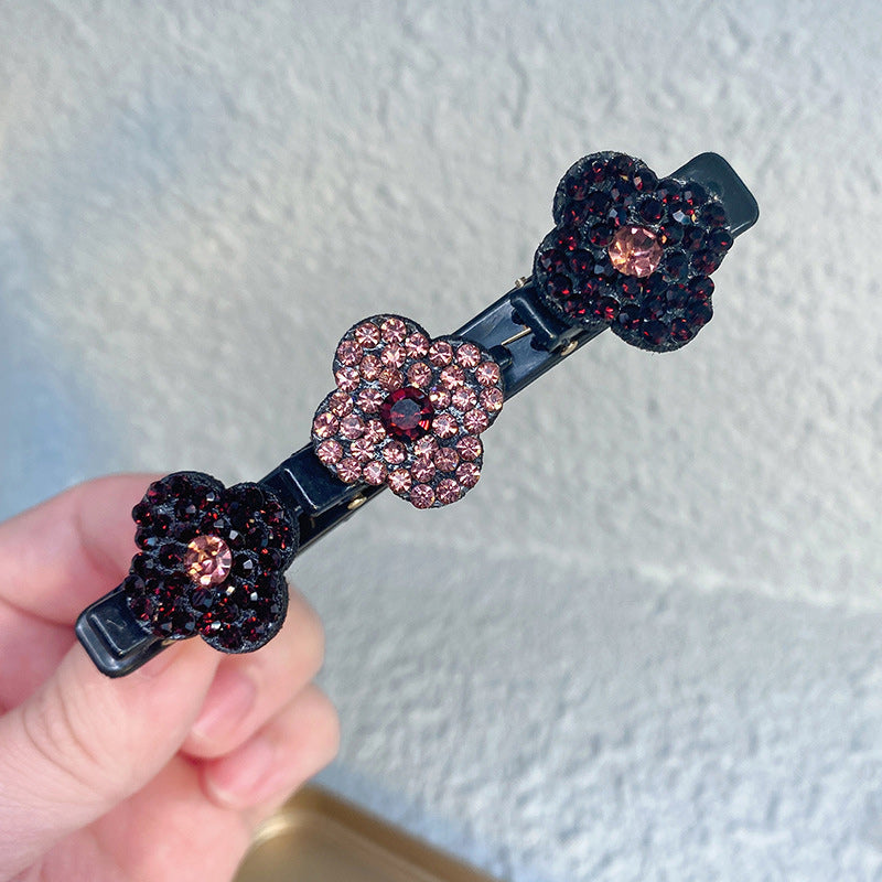 Elegant Floral Hair Clip for Everyday Glamour – Purple