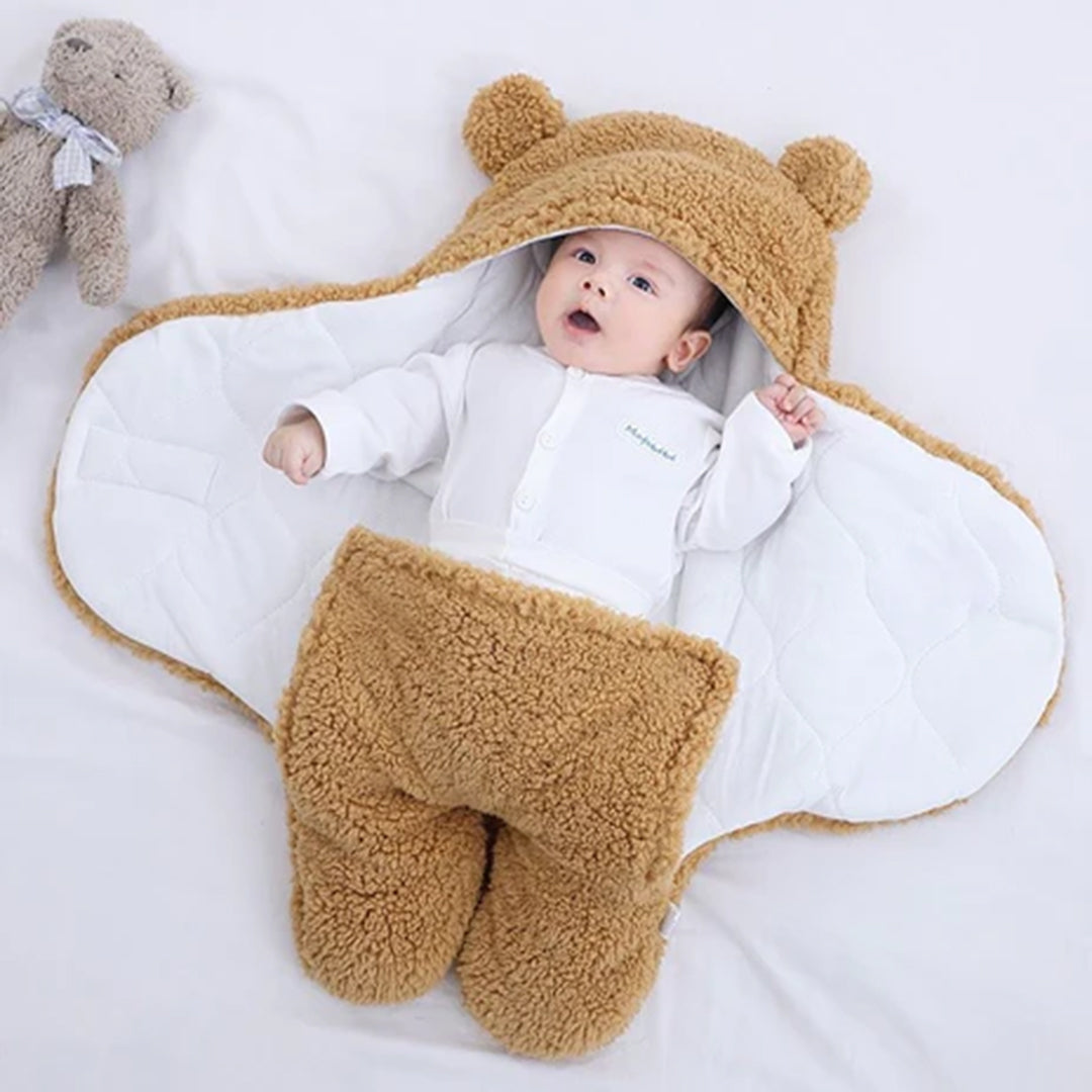 Cozy Bear Swaddle Blanket for Infants