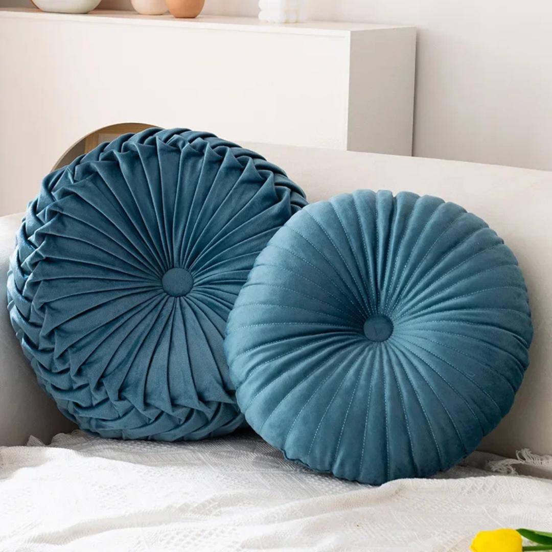 Fluffy Decorative Pillow for Living Room – Comfort and Luxury – Blue