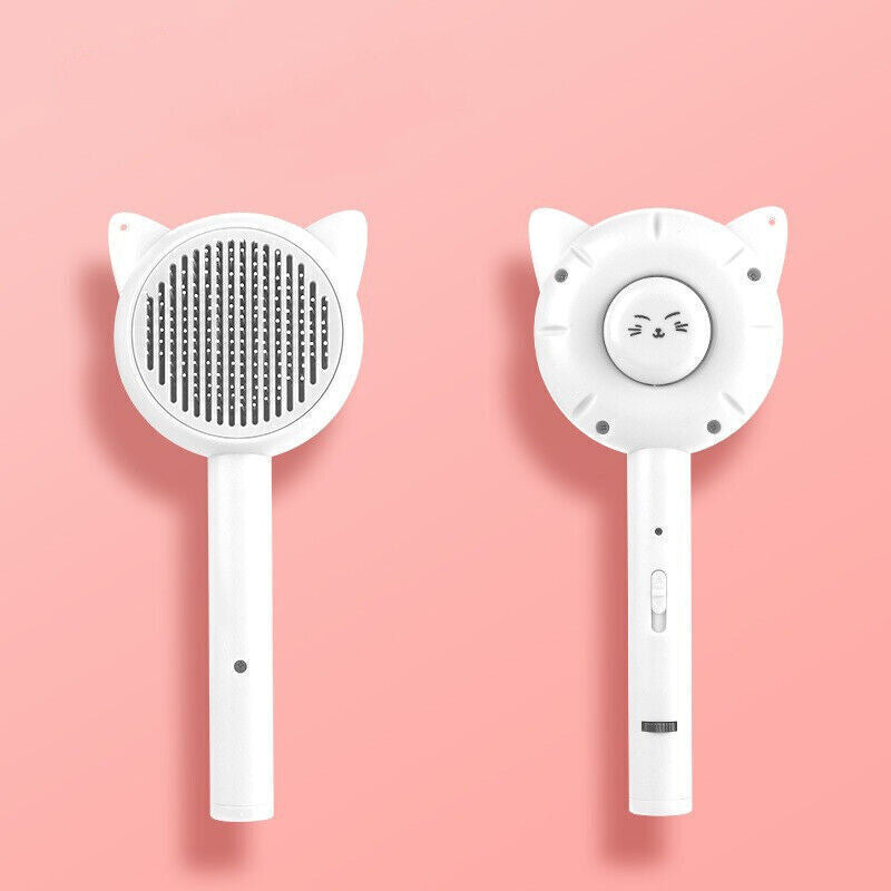 Dual Function Pet Grooming Comb – White