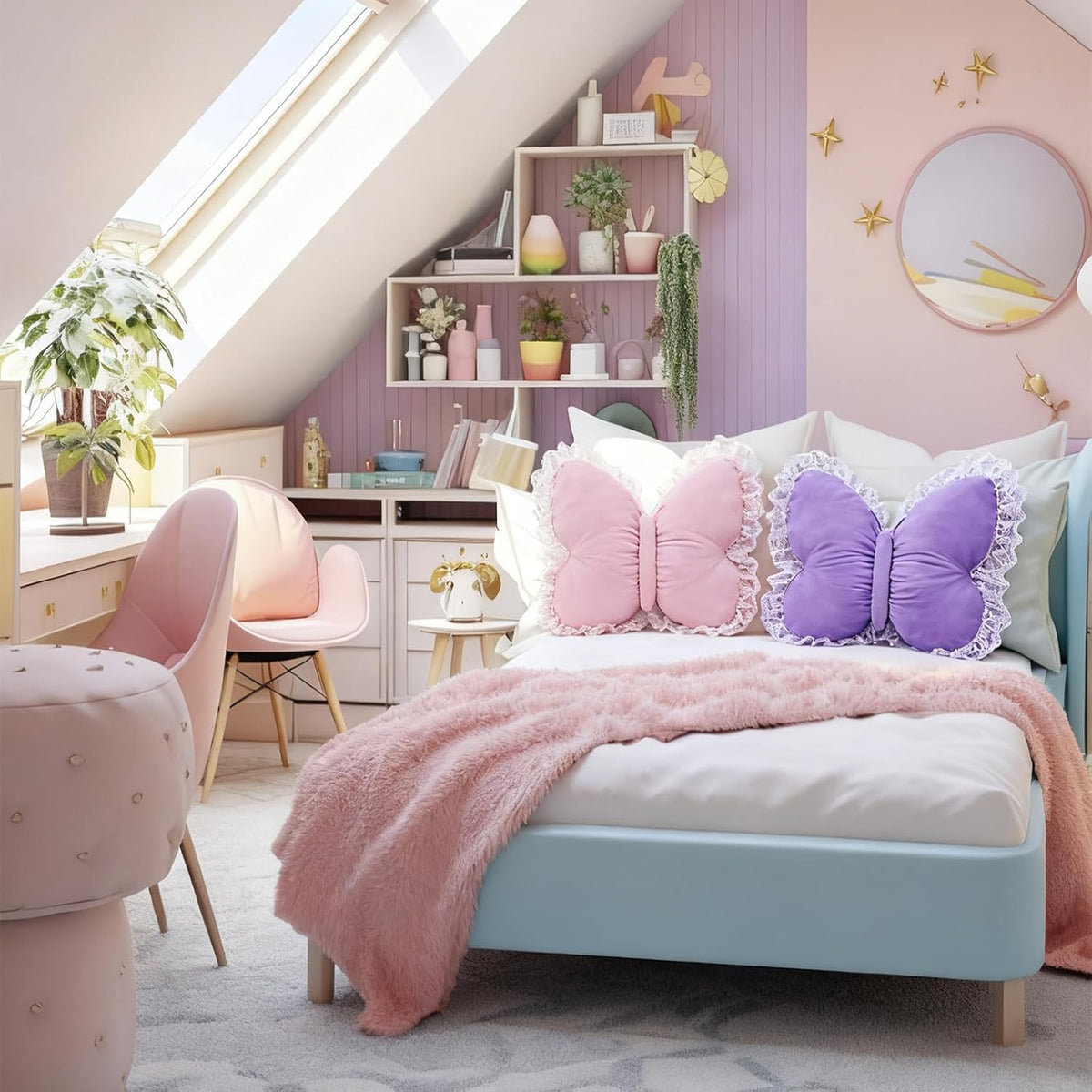 Charming Butterfly Accent Pillow for Enchanting Spaces