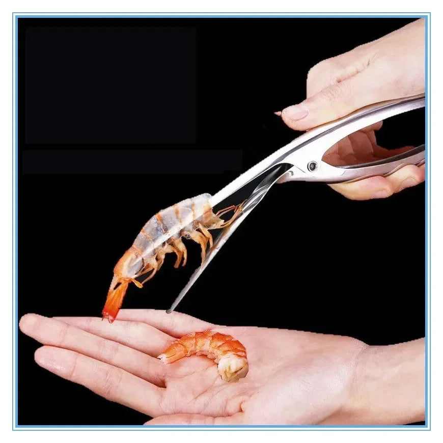 Stainless Steel Shrimp Peeler and Deveiner Tool – 21 cm Seafood Gadget