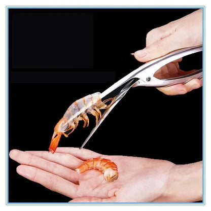 Stainless Steel Shrimp Peeler and Deveiner Tool – 21 cm Seafood Gadget