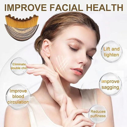 SculptEase Lymphatic Face Brush – Ergonomic Contour Massager for Sculpting & Drainage