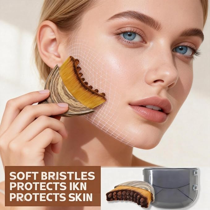 SculptEase Lymphatic Face Brush – Ergonomic Contour Massager for Sculpting & Drainage