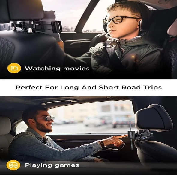 Versatile Backseat Device Holder for Tablets and Smartphones